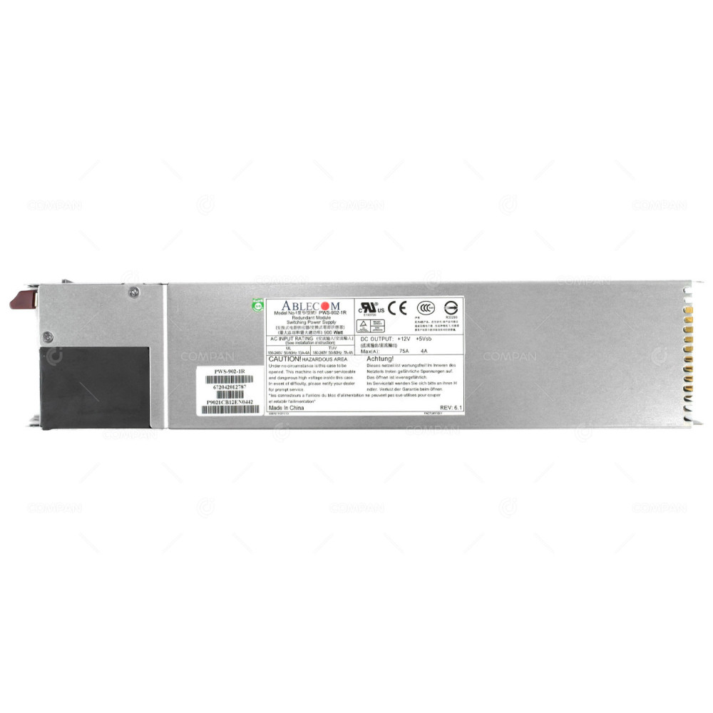 PWS-902-1R SUPERMICRO 900W POWER SUPPLY FOR ABLECOM REDUNDANT MODULE